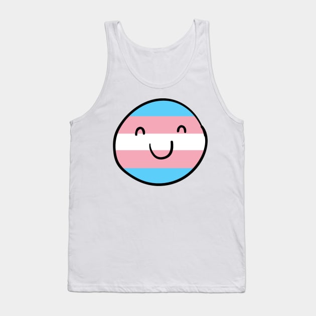 Transgender Smiley Face Tank Top by WhateverTheFuck